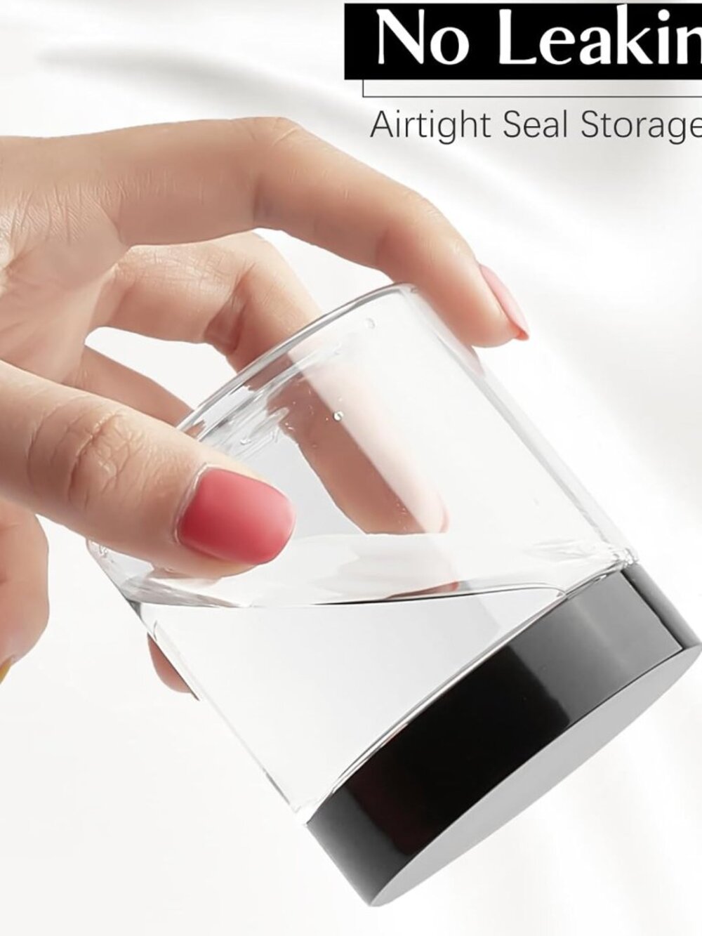 4 Oz Plastic Container Jars with Lids BPA Free, Empty Round Clear Cosmetic Conta - Picture 5 of 7